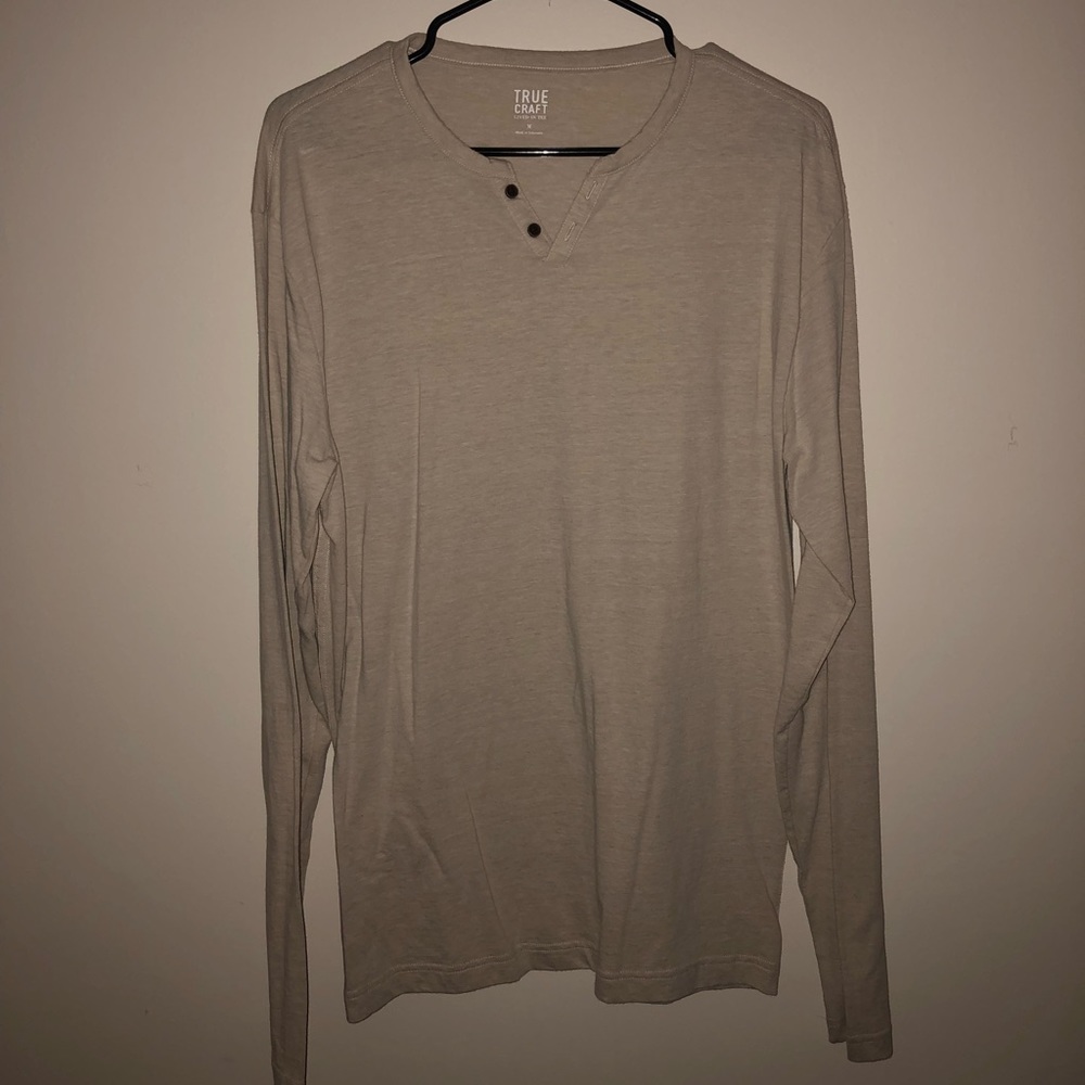 True Craft Long Sleeve Cream T-Shirt (Men’s)